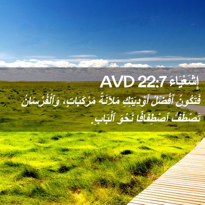 Picture 02 - إِشَعْيَاءَ 22:7 AVD - فَتَكُونُ أَفْضَلُ - Bible Verse Picture