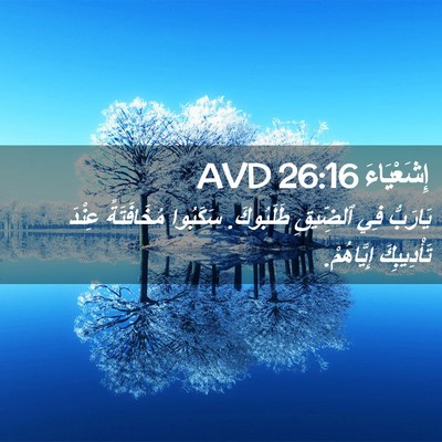 Picture 02 - إِشَعْيَاءَ 26:16 AVD - يَارَبُّ فِي ٱلضِّيقِ - Bible Verse Picture