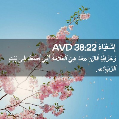 Picture 02 - إِشَعْيَاءَ 38:22 AVD - وَحَزَقِيَّا قَالَ: «مَا - Bible Verse Picture