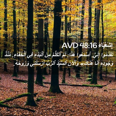 Picture 02 - إِشَعْيَاءَ 48:16 AVD - تَقَدَّمُوا إِلَيَّ. - Bible Verse Picture