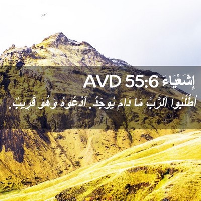 Picture 02 - إِشَعْيَاءَ 55:6 AVD - اُطْلُبُوا ٱلرَّبَّ مَا - Bible Verse Picture