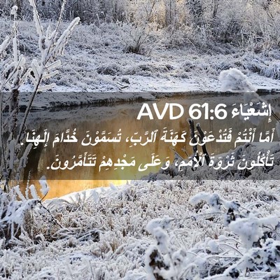 Picture 02 - إِشَعْيَاءَ 61:6 AVD - أَمَّا أَنْتُمْ - Bible Verse Picture