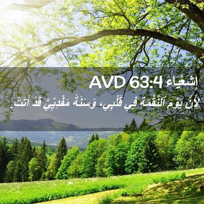 Picture 02 - إِشَعْيَاءَ 63:4 AVD - لِأَنَّ يَوْمَ - Bible Verse Picture