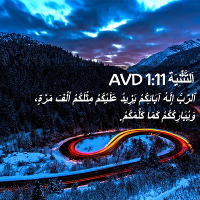 Picture 02 - اَلتَّثْنِيَة 1:11 AVD - ٱلرَّبُّ إِلَهُ - Bible Verse Picture