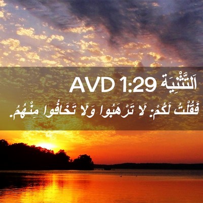 Picture 02 - اَلتَّثْنِيَة 1:29 AVD - فَقُلْتُ لَكُمْ: لَا - Bible Verse Picture