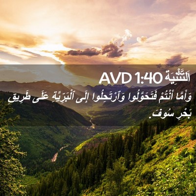 Picture 02 - اَلتَّثْنِيَة 1:40 AVD - وَأَمَّا أَنْتُمْ - Bible Verse Picture