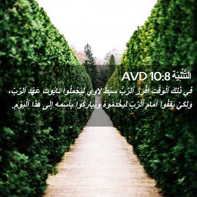 Picture 02 - اَلتَّثْنِيَة 10:8 AVD - فِي ذَلِكَ ٱلْوَقْتِ - Bible Verse Picture