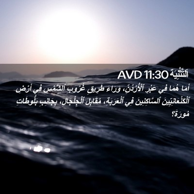Picture 02 - اَلتَّثْنِيَة 11:30 AVD - أَمَا هُمَا فِي عَبْرِ - Bible Verse Picture