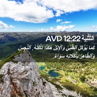Picture 02 - اَلتَّثْنِيَة 12:22 AVD - كَمَا يُؤْكَلُ ٱلظَّبْيُ - Bible Verse Picture
