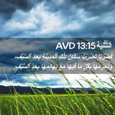 Picture 02 - اَلتَّثْنِيَة 13:15 AVD - فَضَرْبًا تَضْرِبُ - Bible Verse Picture