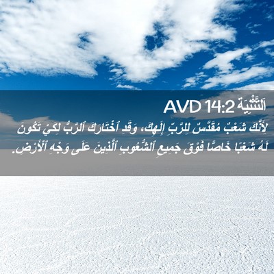 Picture 02 - اَلتَّثْنِيَة 14:2 AVD - لِأَنَّكَ شَعْبٌ - Bible Verse Picture