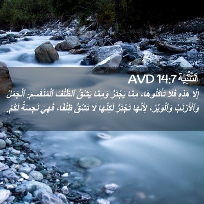 Picture 02 - اَلتَّثْنِيَة 14:7 AVD - إِلَّا هَذِهِ فَلَا - Bible Verse Picture