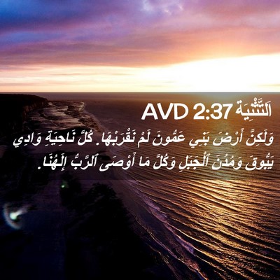 Picture 02 - اَلتَّثْنِيَة 2:37 AVD - وَلَكِنَّ أَرْضَ بَنِي - Bible Verse Picture
