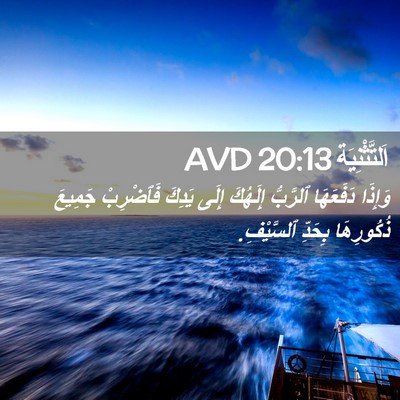 Picture 02 - اَلتَّثْنِيَة 20:13 AVD - وَإِذَا دَفَعَهَا - Bible Verse Picture