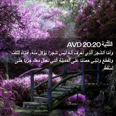 Picture 02 - اَلتَّثْنِيَة 20:20 AVD - وَأَمَّا ٱلشَّجَرُ - Bible Verse Picture