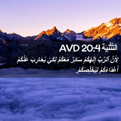 Picture 02 - اَلتَّثْنِيَة 20:4 AVD - لِأَنَّ ٱلرَّبَّ - Bible Verse Picture