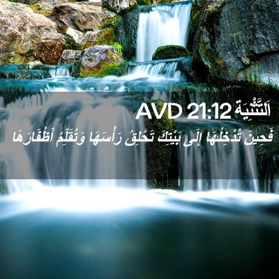 Picture 02 - اَلتَّثْنِيَة 21:12 AVD - فَحِينَ تُدْخِلُهَا إِلَى - Bible Verse Picture