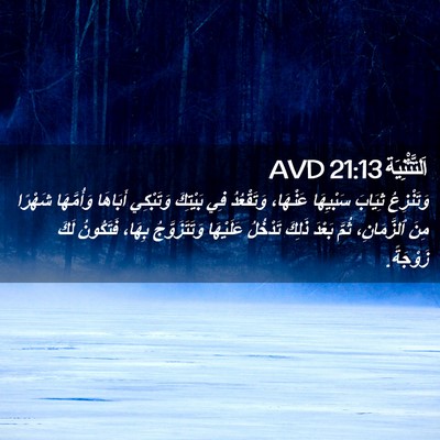 Picture 02 - اَلتَّثْنِيَة 21:13 AVD - وَتَنْزِعُ ثِيَابَ - Bible Verse Picture