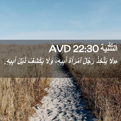 Picture 02 - اَلتَّثْنِيَة 22:30 AVD - «لَا يَتَّخِذْ رَجُلٌ - Bible Verse Picture