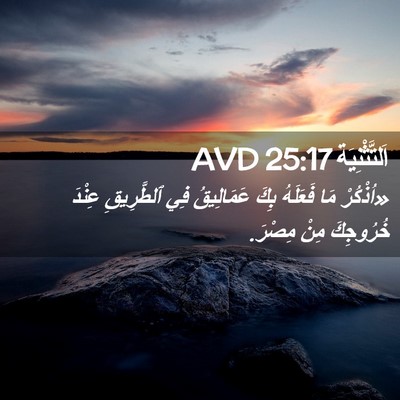 Picture 02 - اَلتَّثْنِيَة 25:17 AVD - «اُذْكُرْ مَا فَعَلَهُ - Bible Verse Picture