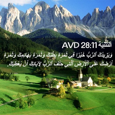 Picture 02 - اَلتَّثْنِيَة 28:11 AVD - وَيَزِيدُكَ ٱلرَّبُّ - Bible Verse Picture