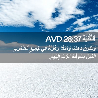Picture 02 - اَلتَّثْنِيَة 28:37 AVD - وَتَكُونُ دَهَشًا - Bible Verse Picture