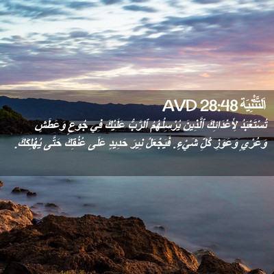 Picture 02 - اَلتَّثْنِيَة 28:48 AVD - تُسْتَعْبَدُ - Bible Verse Picture