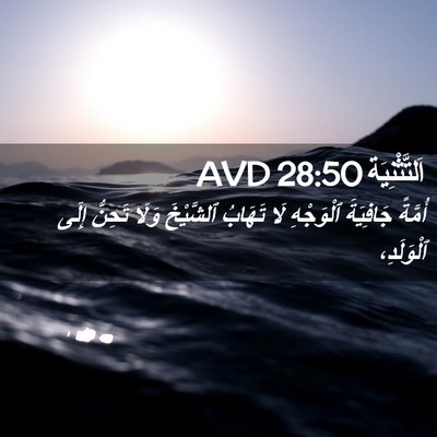 Picture 02 - اَلتَّثْنِيَة 28:50 AVD - أُمَّةً جَافِيَةَ - Bible Verse Picture