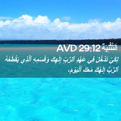 Picture 02 - اَلتَّثْنِيَة 29:12 AVD - لِكَيْ تَدْخُلَ فِي عَهْدِ - Bible Verse Picture