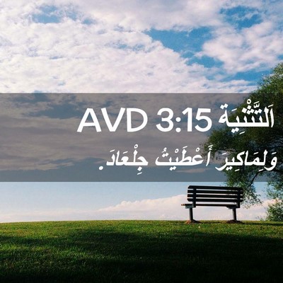 Picture 02 - اَلتَّثْنِيَة 3:15 AVD - وَلِمَاكِيرَ أَعْطَيْتُ - Bible Verse Picture
