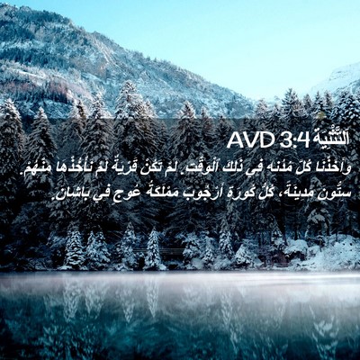 Picture 02 - اَلتَّثْنِيَة 3:4 AVD - وَأَخَذْنَا كُلَّ - Bible Verse Picture