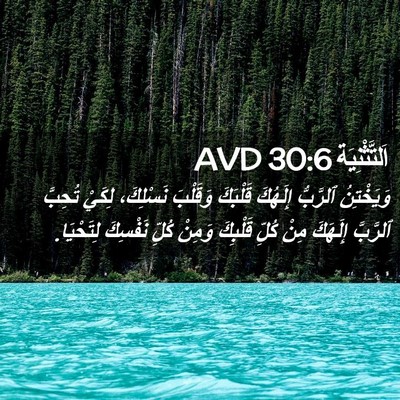 Picture 02 - اَلتَّثْنِيَة 30:6 AVD - وَيَخْتِنُ ٱلرَّبُّ - Bible Verse Picture