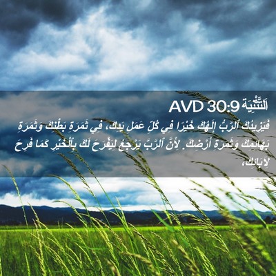 Picture 02 - اَلتَّثْنِيَة 30:9 AVD - فَيَزِيدُكَ ٱلرَّبُّ - Bible Verse Picture