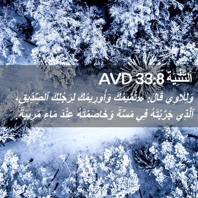 Picture 02 - اَلتَّثْنِيَة 33:8 AVD - وَلِلَاوِي قَالَ: - Bible Verse Picture