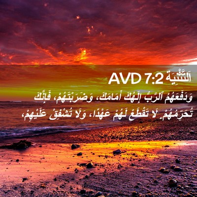 Picture 02 - اَلتَّثْنِيَة 7:2 AVD - وَدَفَعَهُمُ ٱلرَّبُّ - Bible Verse Picture