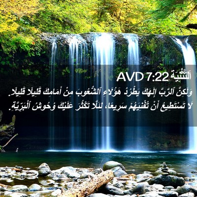 Picture 02 - اَلتَّثْنِيَة 7:22 AVD - وَلَكِنَّ ٱلرَّبَّ - Bible Verse Picture