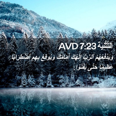 Picture 02 - اَلتَّثْنِيَة 7:23 AVD - وَيَدْفَعُهُمُ ٱلرَّبُّ - Bible Verse Picture