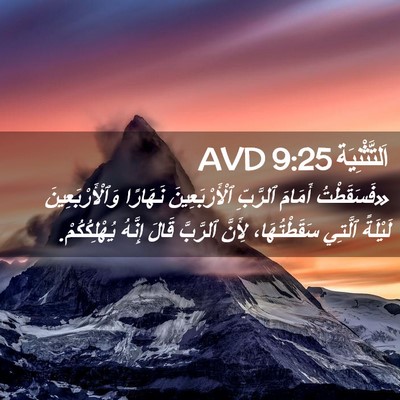 Picture 02 - اَلتَّثْنِيَة 9:25 AVD - «فَسَقَطْتُ أَمَامَ - Bible Verse Picture