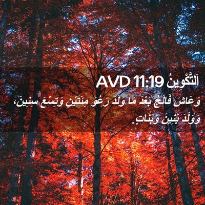 Picture 02 - اَلتَّكْوِينُ 11:19 AVD - وَعَاشَ فَالَجُ بَعْدَ مَا - Bible Verse Picture