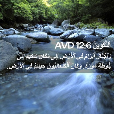Picture 02 - اَلتَّكْوِينُ 12:6 AVD - وَٱجْتَازَ أَبْرَامُ فِي - Bible Verse Picture