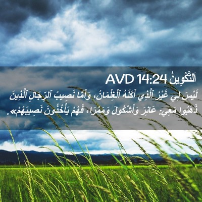 Picture 02 - اَلتَّكْوِينُ 14:24 AVD - لَيْسَ لِي غَيْرُ ٱلَّذِي - Bible Verse Picture