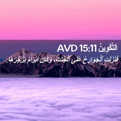Picture 02 - اَلتَّكْوِينُ 15:11 AVD - فَنَزَلَتِ ٱلْجَوَارِحُ - Bible Verse Picture