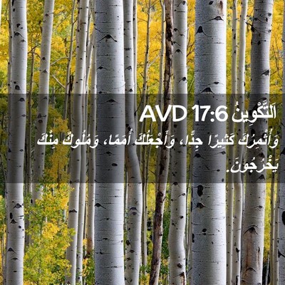 Picture 02 - اَلتَّكْوِينُ 17:6 AVD - وَأُثْمِرُكَ كَثِيرًا - Bible Verse Picture