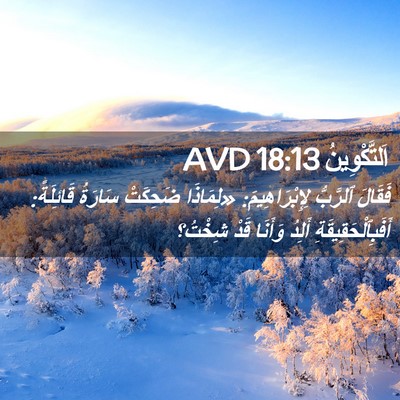 Picture 02 - اَلتَّكْوِينُ 18:13 AVD - فَقَالَ ٱلرَّبُّ - Bible Verse Picture