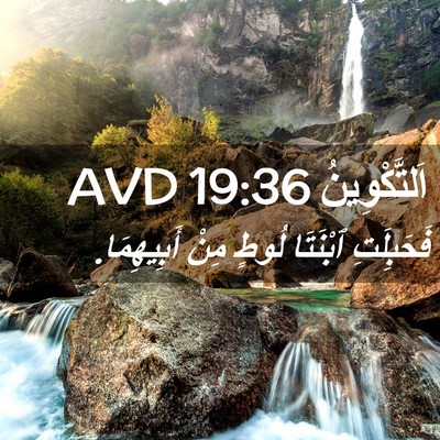 Picture 02 - اَلتَّكْوِينُ 19:36 AVD - فَحَبِلَتِ ٱبْنَتَا لُوطٍ - Bible Verse Picture