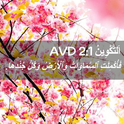 Picture 02 - اَلتَّكْوِينُ 2:1 AVD - فَأُكْمِلَتِ - Bible Verse Picture