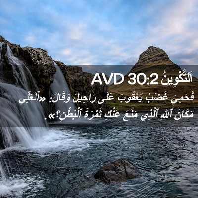 Picture 02 - اَلتَّكْوِينُ 30:2 AVD - فَحَمِيَ غَضَبُ يَعْقُوبَ - Bible Verse Picture