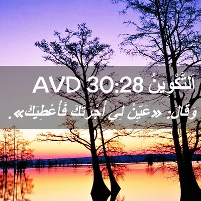 Picture 02 - اَلتَّكْوِينُ 30:28 AVD - وَقَالَ: «عَيِّنْ لِي - Bible Verse Picture