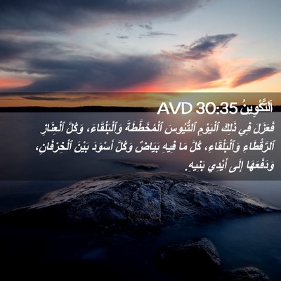 Picture 02 - اَلتَّكْوِينُ 30:35 AVD - فَعَزَلَ فِي ذَلِكَ - Bible Verse Picture