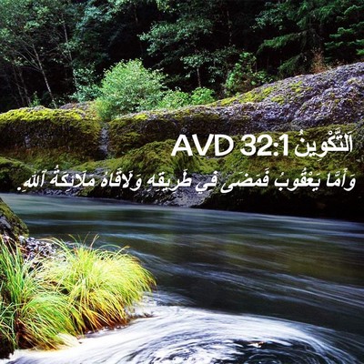 Picture 02 - اَلتَّكْوِينُ 32:1 AVD - وَأَمَّا يَعْقُوبُ - Bible Verse Picture